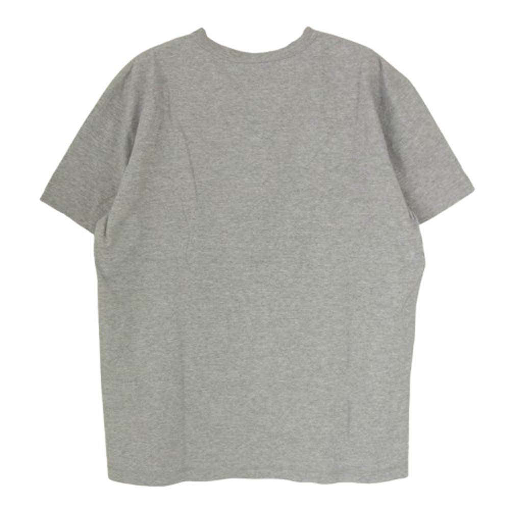 KOJIMA GENES 児島ジーンズ 前汗止め プリント クルーネック 半袖 Tシャツ グレー系 M【中古】