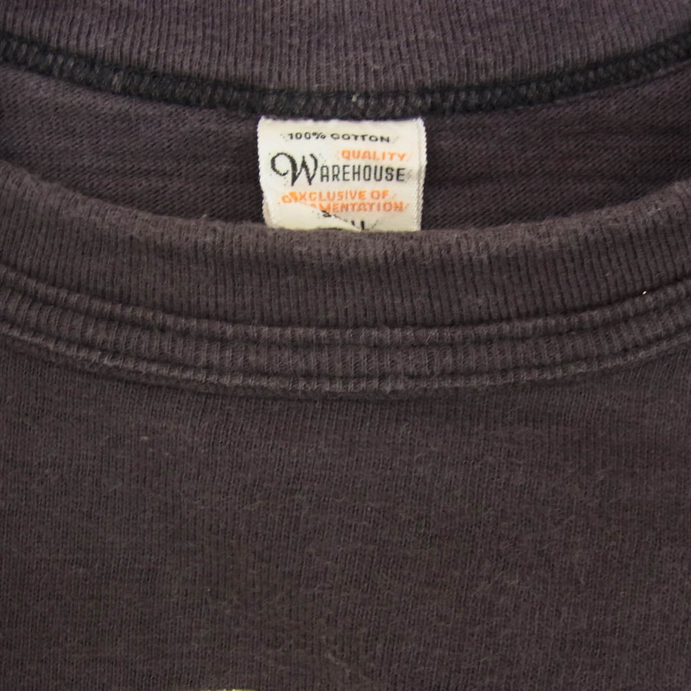 WAREHOUSE ウエアハウス RACING TEAM プリント クルーネック 半袖 Tシャツ チャコール系 S【中古】