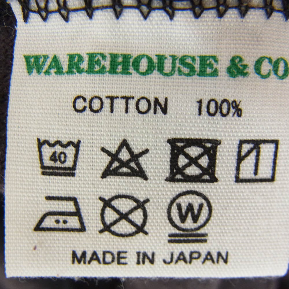 WAREHOUSE ウエアハウス RACING TEAM プリント クルーネック 半袖 Tシャツ チャコール系 S【中古】