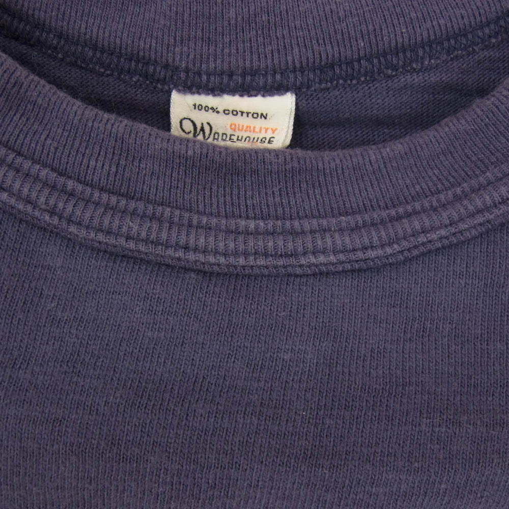 WAREHOUSE ウエアハウス OTSEGO BULLDOGS プリント クルーネック 半袖 Tシャツ ネイビー系 S【中古】