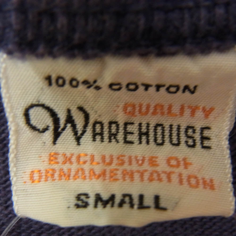 WAREHOUSE ウエアハウス OTSEGO BULLDOGS プリント クルーネック 半袖 Tシャツ ネイビー系 S【中古】