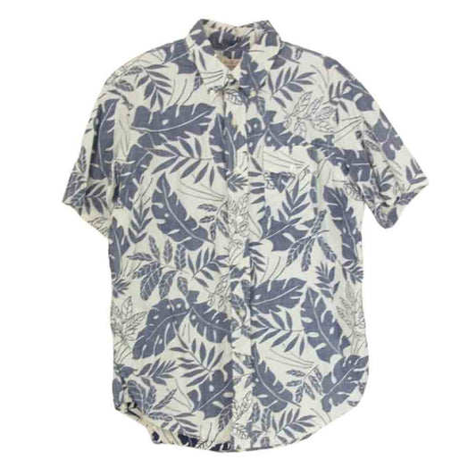 KOJIMA GENES 児島ジーンズ BD アロハ ハワイアン シャツ ネイビー系 M【中古】