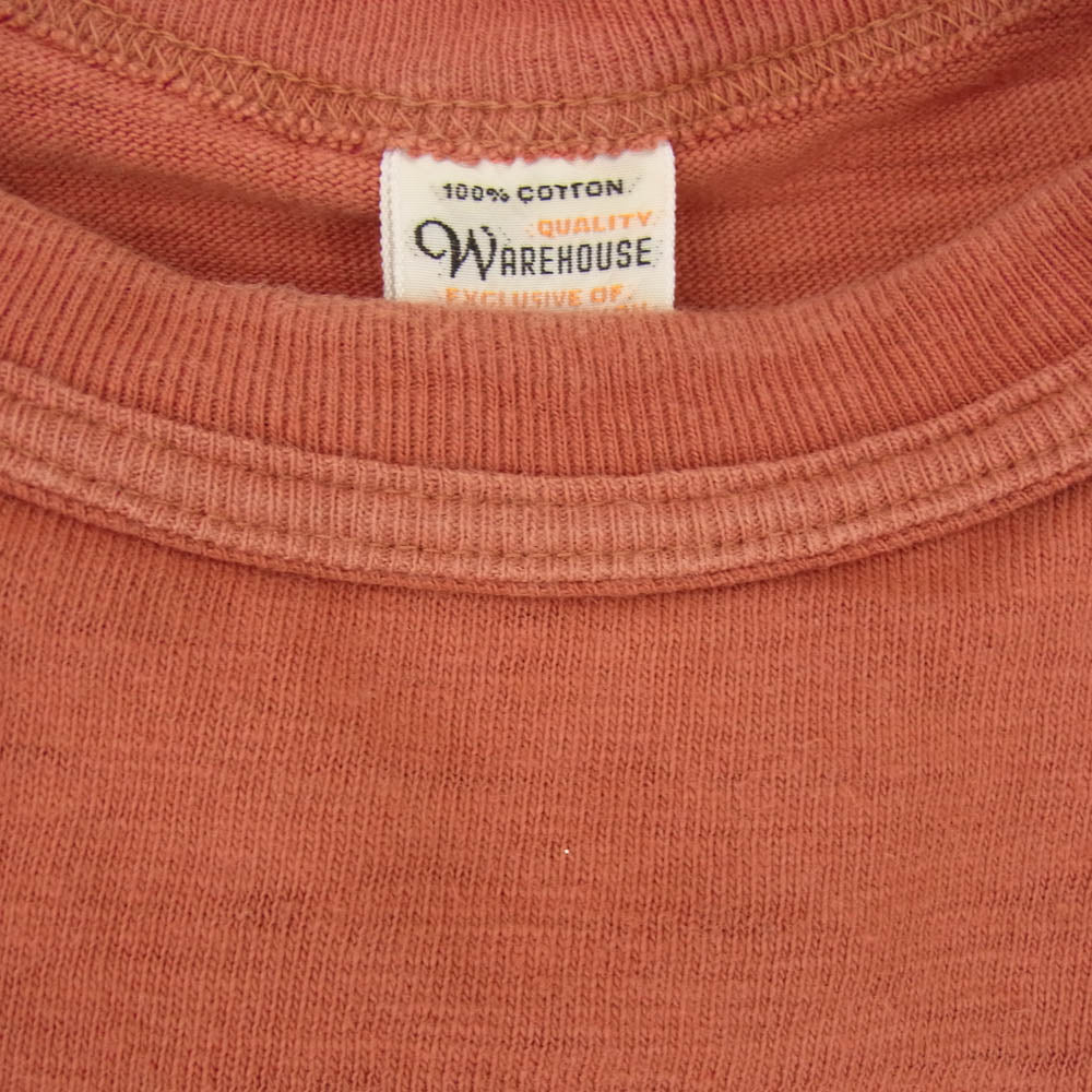 WAREHOUSE ウエアハウス MIDWESTERN MILWAUKEE プリント Tシャツ バーガンディー系 S【中古】