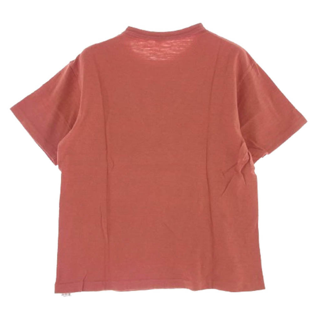 WAREHOUSE ウエアハウス 2500MILE プリント Tシャツ 赤みがかったブラウン系 S【中古】