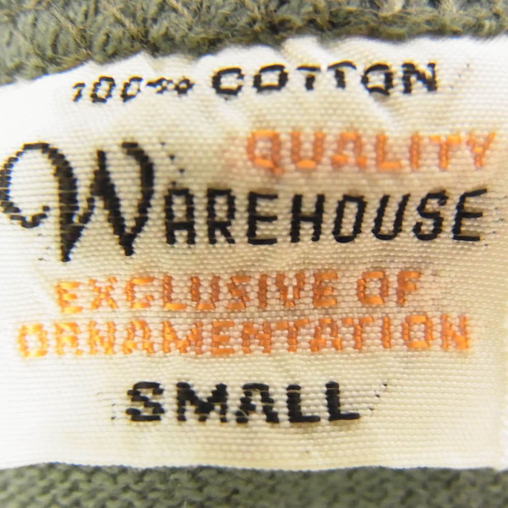 WAREHOUSE ウエアハウス GREEN MACHINE ステンシル プリント Tシャツ グリーン系 S【中古】