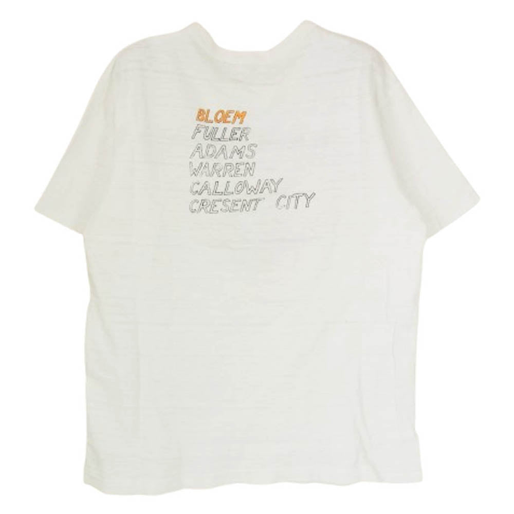 WAREHOUSE ウエアハウス HELLER'S CAF? MARINES プリント クルーネック 半袖 Tシャツ ホワイト系 36【中古】