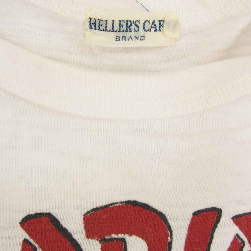 WAREHOUSE ウエアハウス HELLER'S CAF? MARINES プリント クルーネック 半袖 Tシャツ ホワイト系 36【中古】
