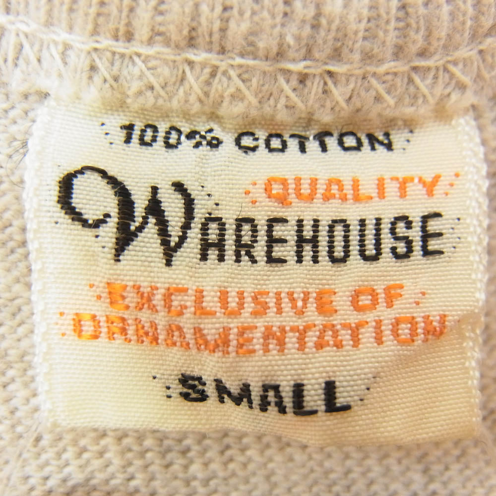WAREHOUSE ウエアハウス USA Stencil SST ステンシル プリント クルーネック 半袖 Tシャツ グレー系 S【中古】