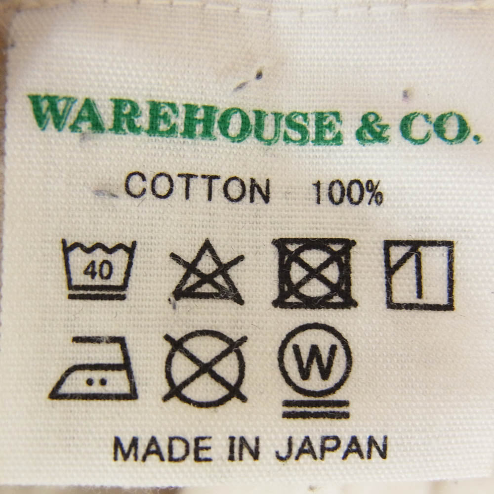 WAREHOUSE ウエアハウス USA Stencil SST ステンシル プリント クルーネック 半袖 Tシャツ グレー系 S【中古】