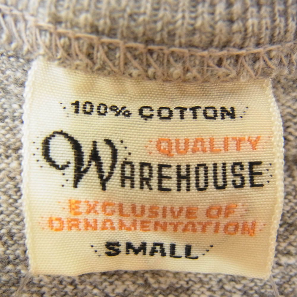 WAREHOUSE ウエアハウス OLD TOWN ENG.CO. プリント 7分袖 Tシャツ グレー系 S【中古】