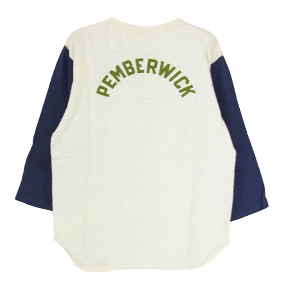 WAREHOUSE ウエアハウス GREENWICH RECREATION プリント 7分袖 Tシャツ ネイビー系 S【中古】