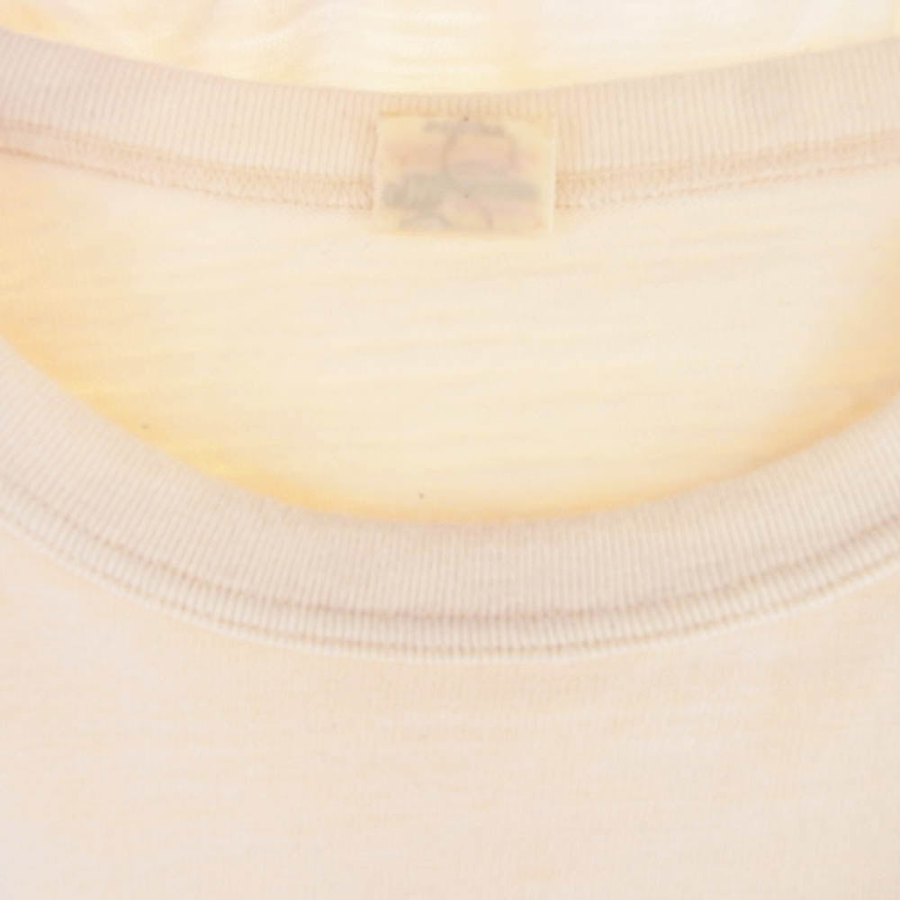 WAREHOUSE ウエアハウス MIDDLEROAD WIKDCATS プリント 7分袖 Tシャツ ベージュ系 グリーン系 S【中古】