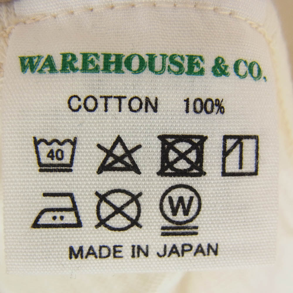 WAREHOUSE ウエアハウス U of P I.A. プリント 7分袖 Tシャツ エンジ系 S【中古】