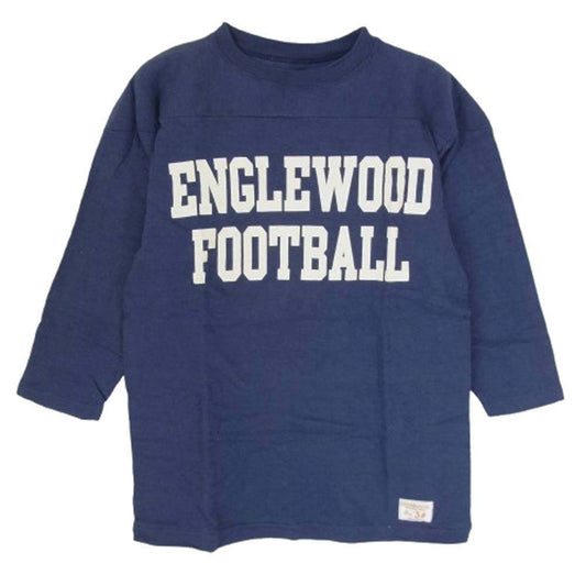 WAREHOUSE ウエアハウス ENGLEWOOD FOOT BALL 七分袖 フットボール Tシャツ ネイビー系 36【中古】