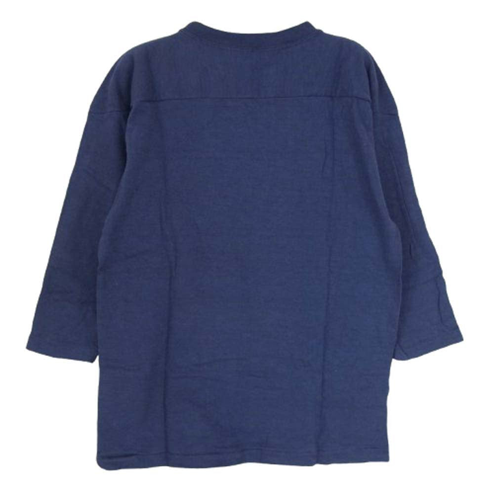WAREHOUSE ウエアハウス ENGLEWOOD FOOT BALL 七分袖 フットボール Tシャツ ネイビー系 36【中古】