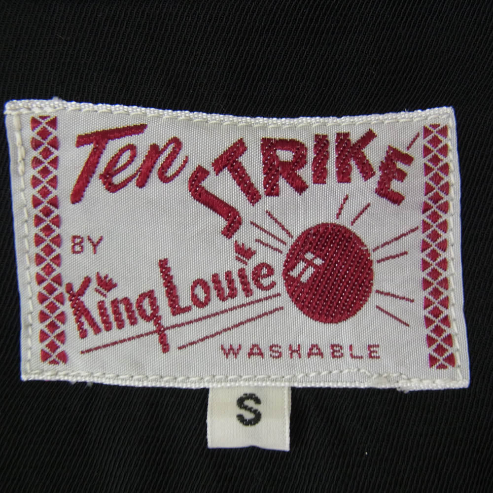 キングルイ KL37832 実名復刻 BOWLING SHIRT ROAD HOGS ボーリング シャツ ブラック系 S【中古】