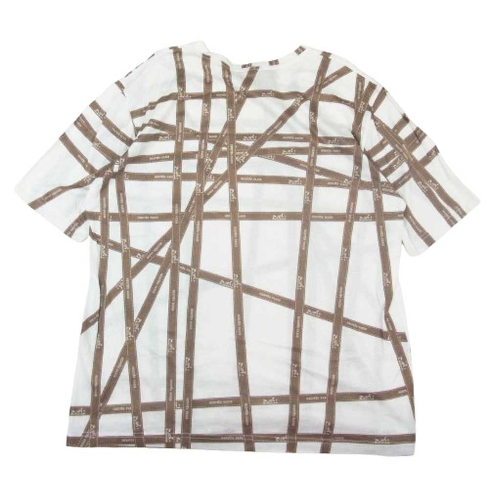 HERMES エルメス マルジェラ期 リボン ボルデュック 半袖 Tシャツ ホワイト系 L【中古】