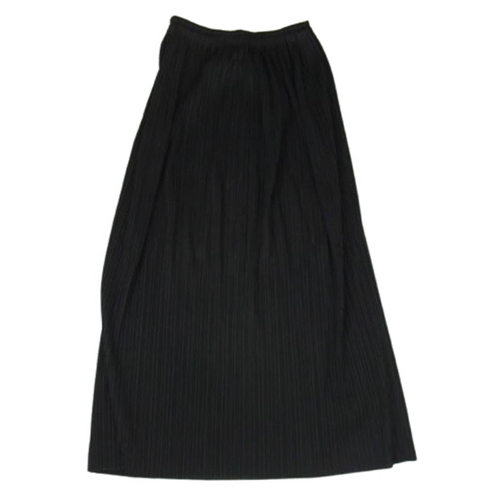PLEATS PLEASE プリーツプリーズ イッセイミヤケ プリーツ加工 ロングスカート ブラック系 2【中古】
