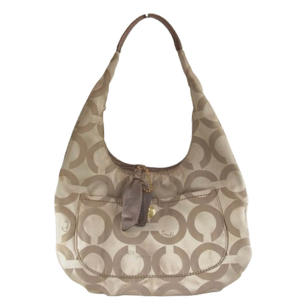 COACH コーチ 14061 ハンドバッグ ベージュ系【中古】