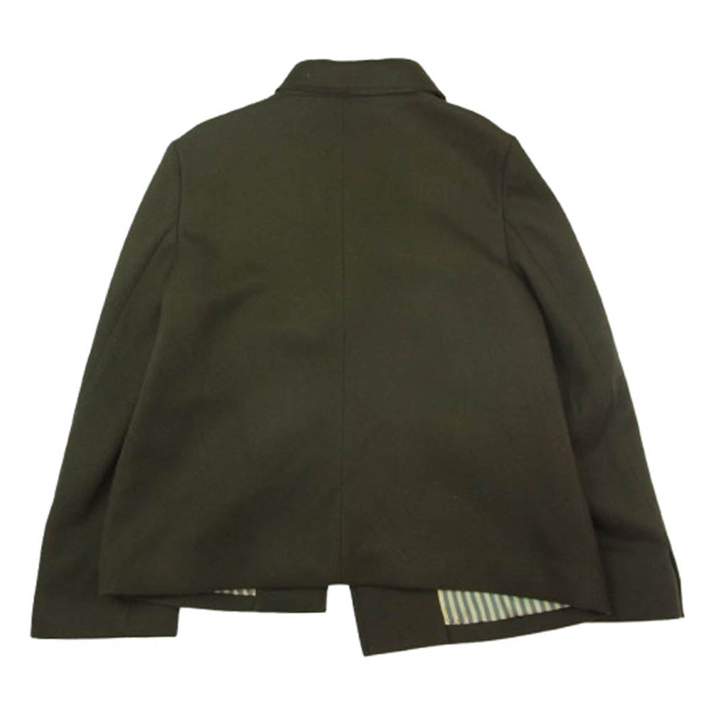 マチコ ジント 49239 デザイン ウール 長袖 アウター ジャケット カーキ系 36【中古】