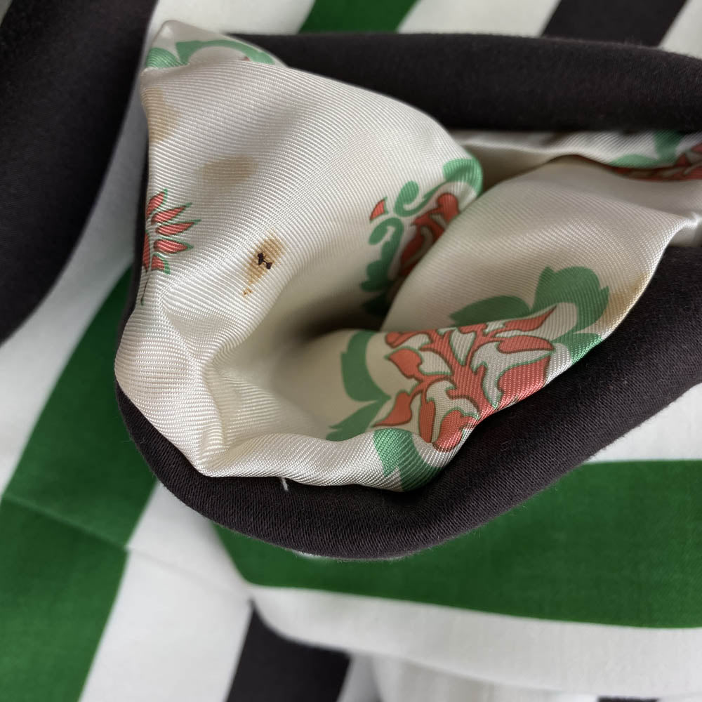 マチコ ジント 42104 ボーダー デザイン マルチカラー 裏地 総柄  ロング アウター コート マルチカラー系 36【中古】