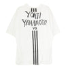 Y-3 Yohji Yamamoto ワイスリー ヨウジヤマモト 16C001 ADIDAS アディダス バックロゴ 半袖 Tシャツ ホワイト系 S/P【中古】