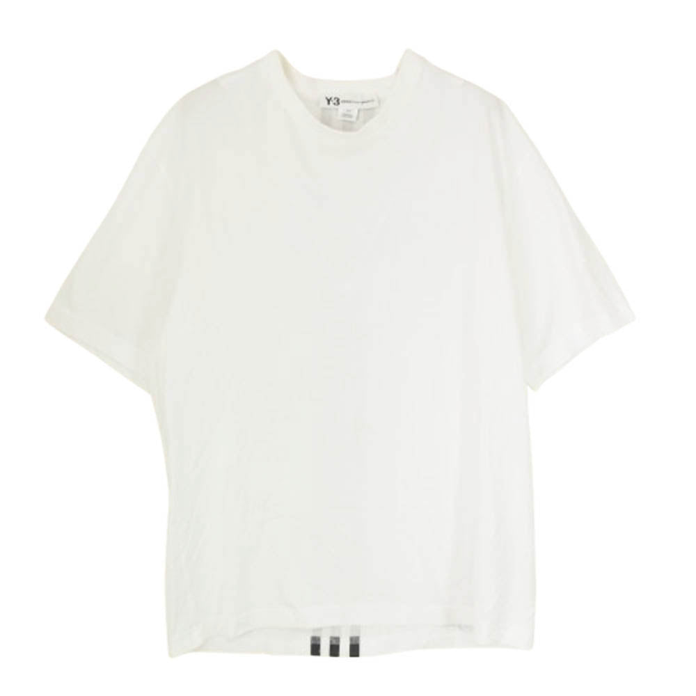 Y-3 Yohji Yamamoto ワイスリー ヨウジヤマモト 16C001 ADIDAS アディダス バックロゴ 半袖 Tシャツ ホワイト系 S/P【中古】