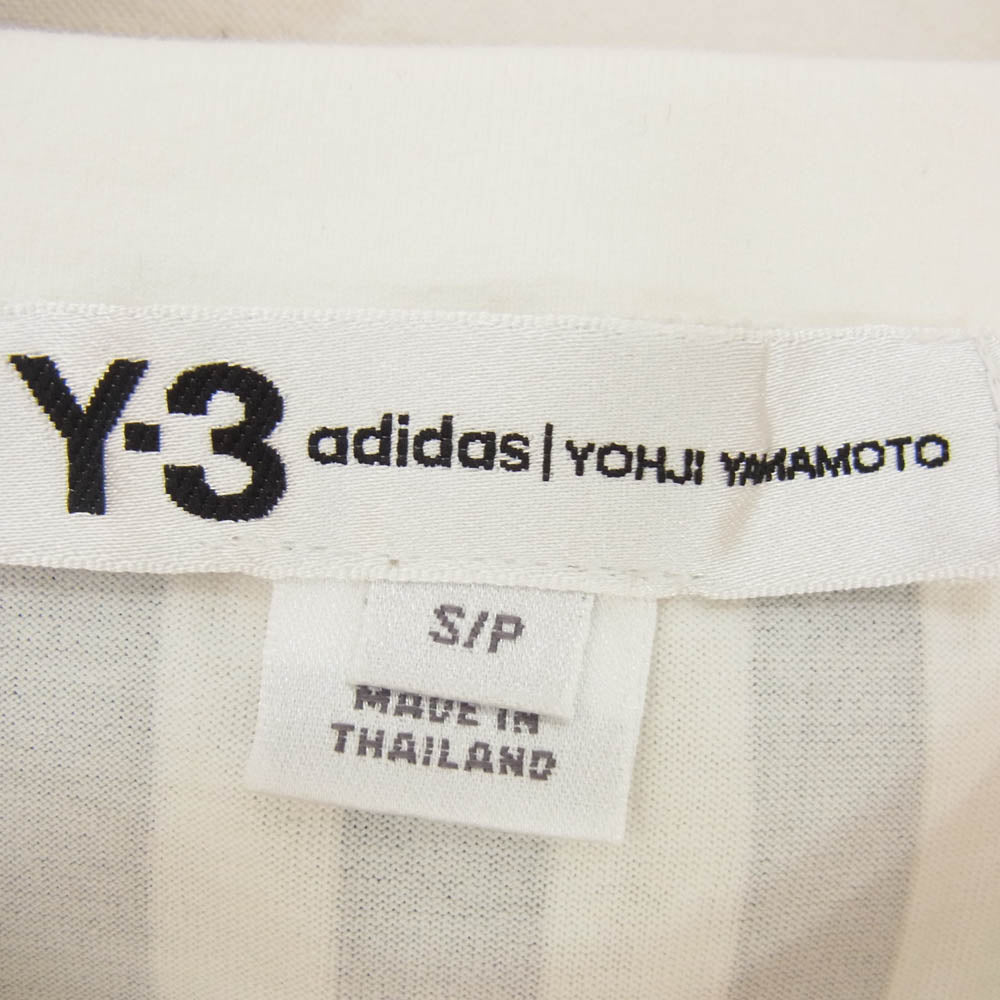 Y-3 Yohji Yamamoto ワイスリー ヨウジヤマモト 16C001 ADIDAS アディダス バックロゴ 半袖 Tシャツ ホワイト系 S/P【中古】
