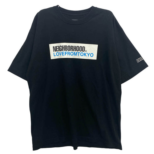 NEIGHBORHOOD ネイバーフッド 23SS SPOT NH SAHIBUYA TEE LOVE FROM TOKYO スポット シブヤ ラブ フロム トウキョウ 半袖 Tシャツ ブラック系 L【中古】