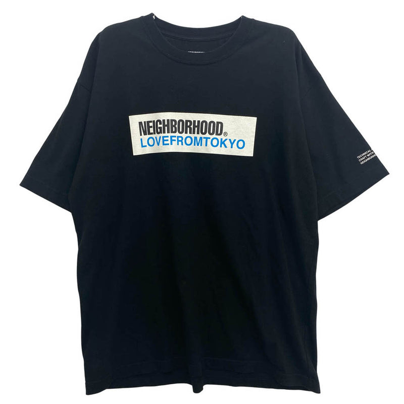 NEIGHBORHOOD ネイバーフッド 23SS SPOT NH SAHIBUYA TEE LOVE FROM TOKYO スポット シブヤ ラブ フロム トウキョウ 半袖 Tシャツ ブラック系 L【中古】