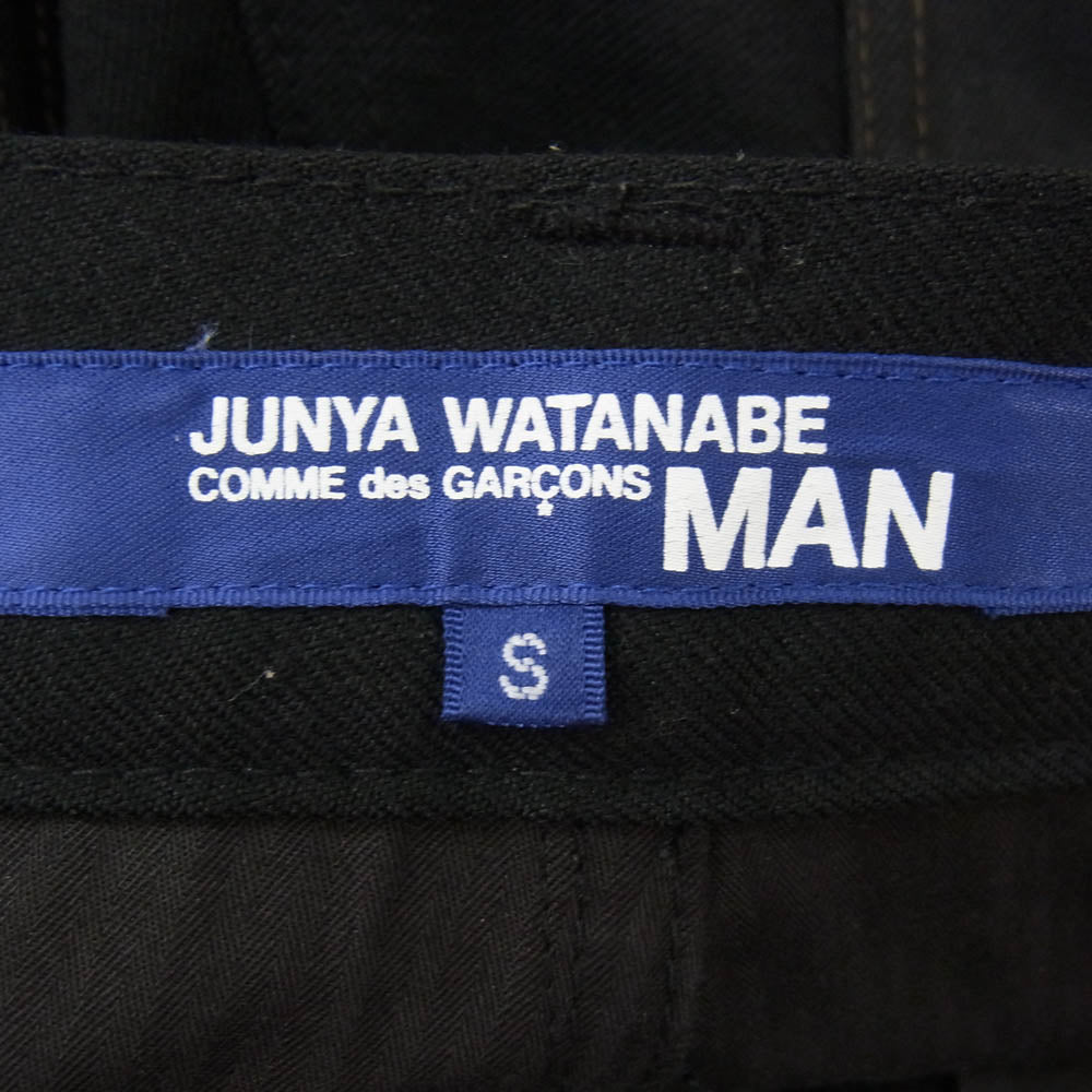 JUNYA WATANABE COMME des GARCONS MAN ジュンヤワタナベコムデギャルソンマン WN-P014 ウール スキニー ロング パンツ ブラック系 S【中古】
