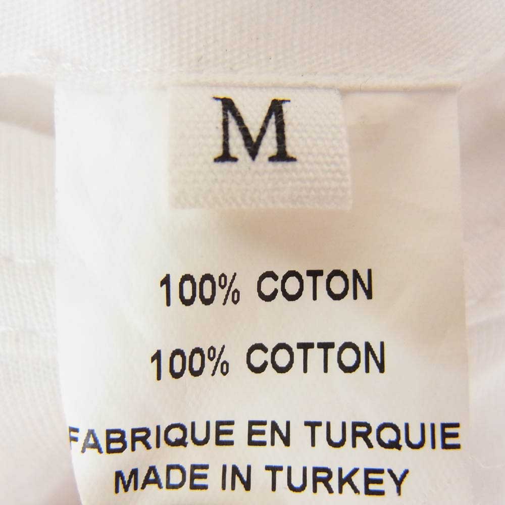 COMME des GARCONS コムデギャルソン 23SS FL-T012 LACOSTE SHIRT ラコステ 刺繍 パッチ ロゴ コットン 半袖 Tシャツ ホワイト系 M【中古】