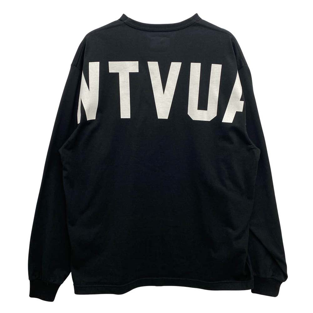 WTAPS ダブルタップス 21AW 212ATDT-CSM11 STENCIL LS COPO ステンシル ロゴ ロング スリーブ カットソー Tシャツ ブラック系 X 02【中古】