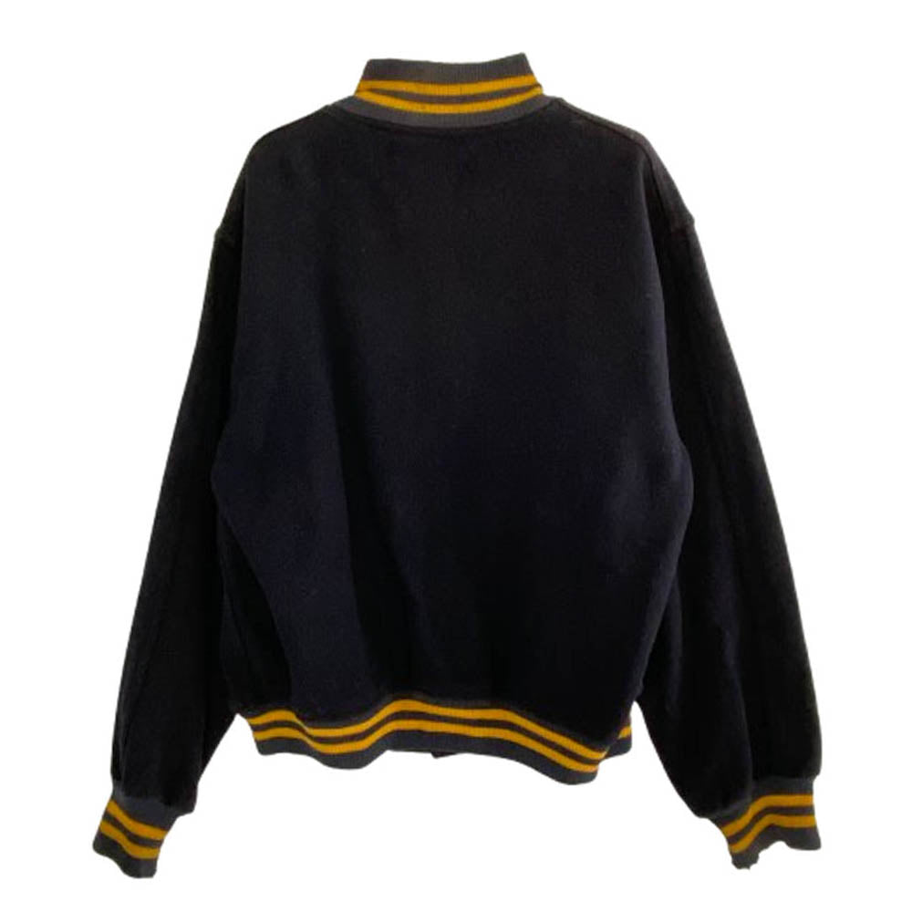 Champion チャンピオン 50s 60s USA製 ランナーズタグ ランタグ アワード ジャケット スタジャン ブラック系 42-44【中古】