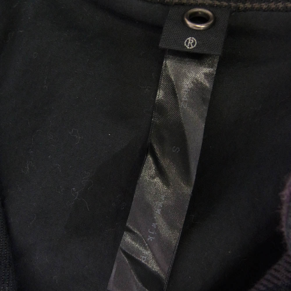 wjk ダブルジェイケイ ch42 フックボタン フランネル 長袖 チェック シャツ ブラック系 ブラウン系 S【中古】