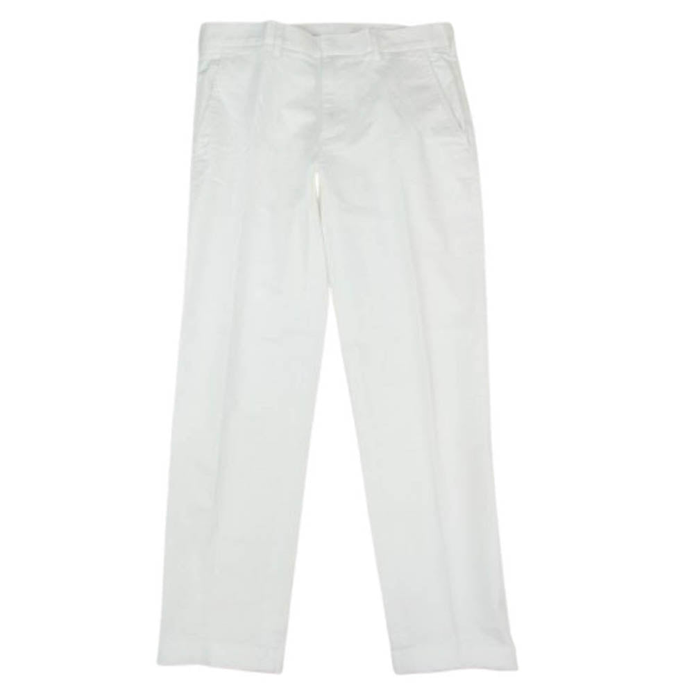 TOMORROWLAND トゥモローランド 63-04-41-04003 チノ ストレッチ スリムテーパード 裾ダブル パンツ ホワイト系 XS【中古】