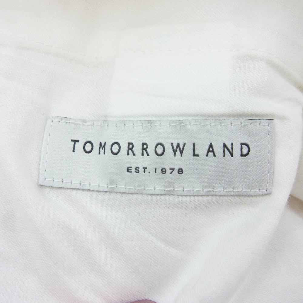 TOMORROWLAND トゥモローランド 63-04-41-04003 チノ ストレッチ スリムテーパード 裾ダブル パンツ ホワイト系 XS【中古】