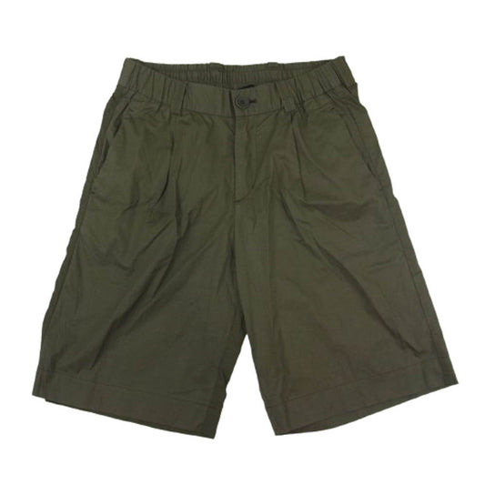 Herno ヘルノ PT000029U-13164-7730 LIGHT COTTON STRETCH ULTRALIGHT CREASE ストレッチコットン ハーフ ショート パンツ ショーツ カーキ系 XS【中古】