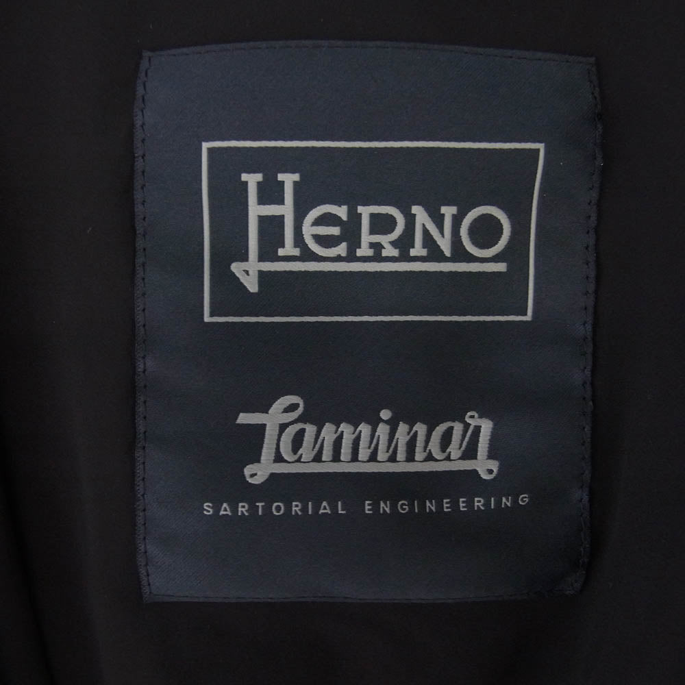 Herno ヘルノ GA00021UL-12803 LAMINAR ラミナー ウォーターレペレント ストレッチナイロン 2B テーラード ジ ...