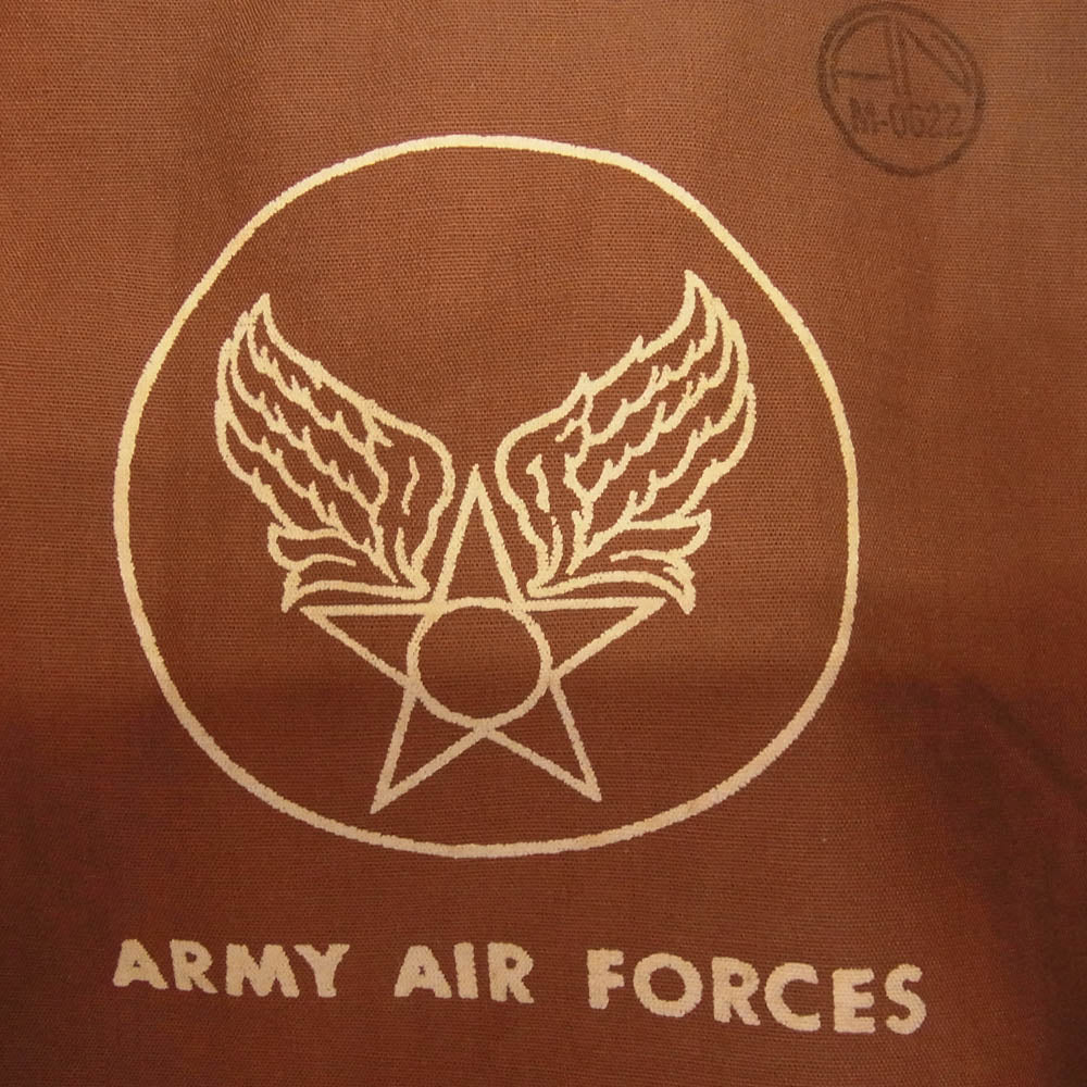 The REAL McCOY'S ザリアルマッコイズ Type A-2 フライト ジャケット ICWATC 輸送戦略部隊章 USAF レザーパッチ カスタム ブラウン系 42【中古】