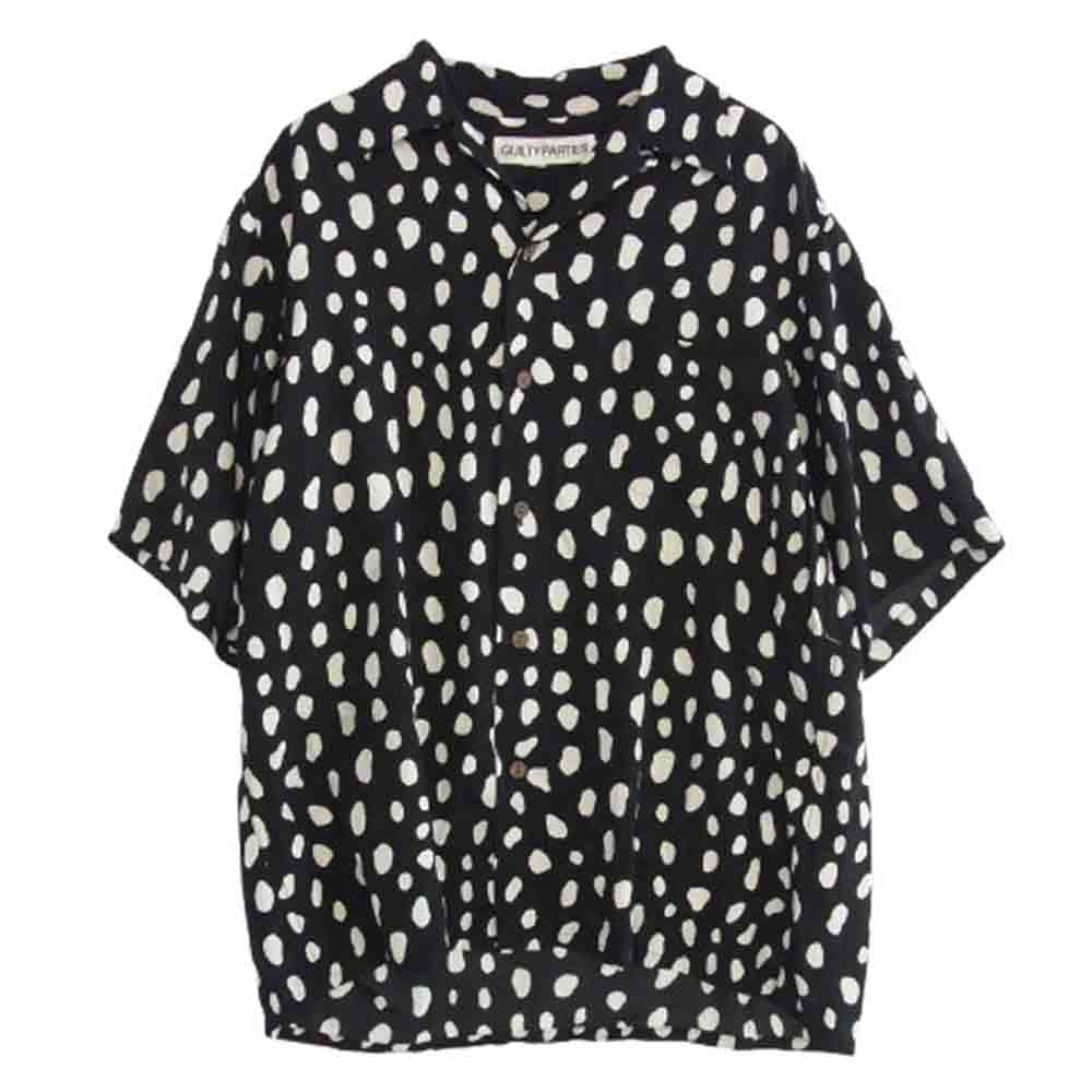 WACKO MARIA ワコマリア 24SS 24SS-WMS-HI02 HAWAIIAN SHIRT S/S (TYPE-2) アロハ ハワイアン シャツ ブラック系 M【美品】【中古】