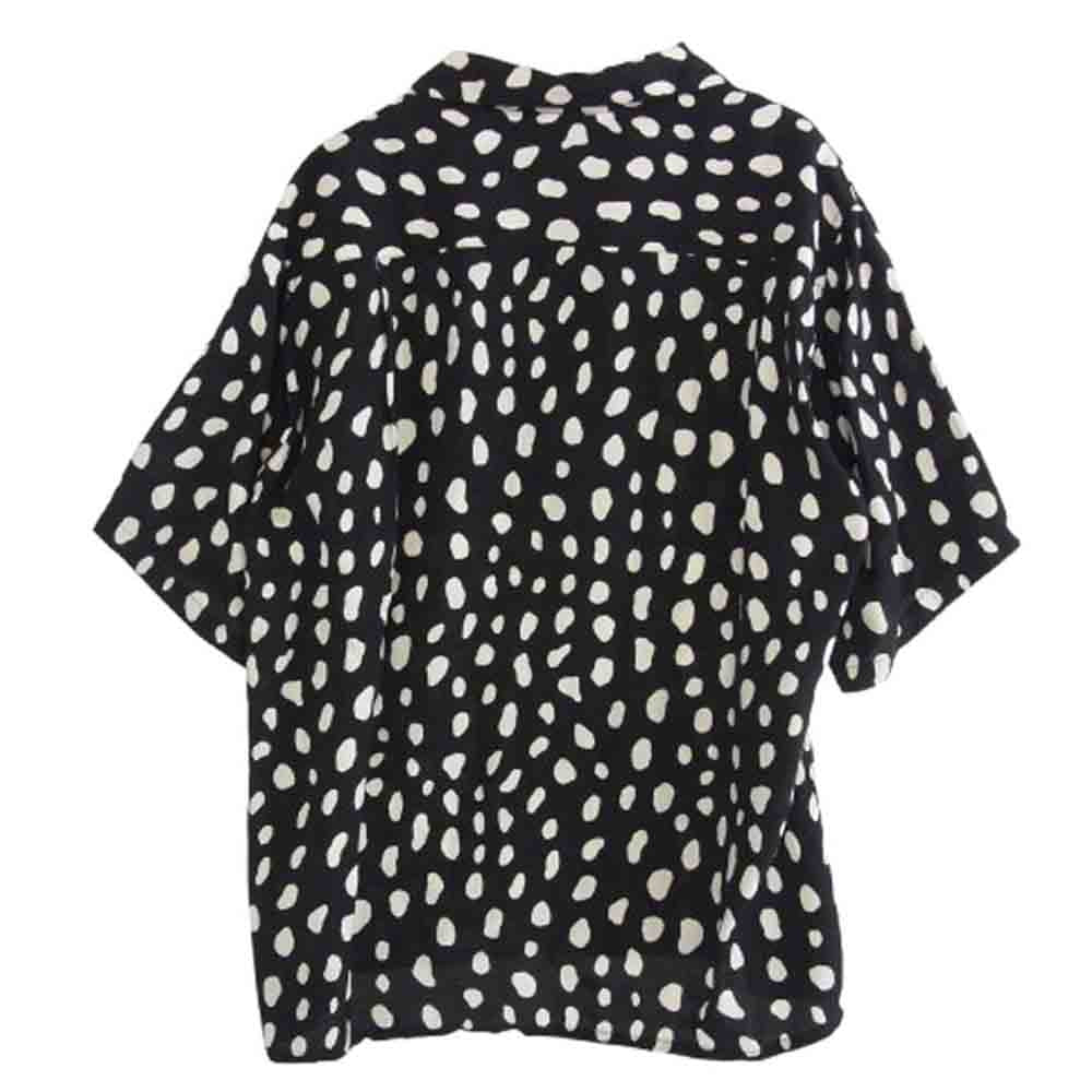 WACKO MARIA ワコマリア 24SS 24SS-WMS-HI02 HAWAIIAN SHIRT S/S (TYPE-2) アロハ ハワイアン シャツ ブラック系 M【美品】【中古】