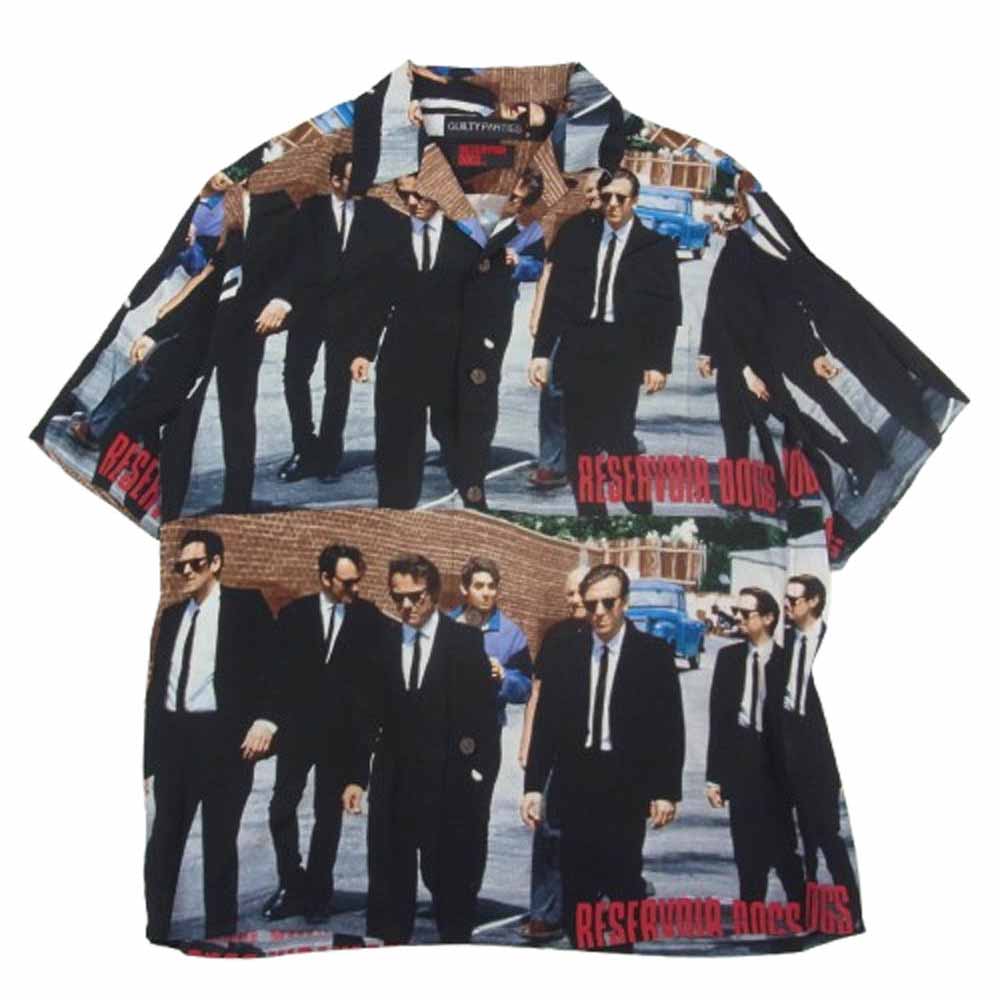 WACKO MARIA ワコマリア RD-WM-HI02 RESERVOIR DOGS / S/S HAWAIIAN SHIRT (TYPE-2) レザボア ドッグス ハワイアン アロハ シャツ ブラック系 L【美品】【中古】