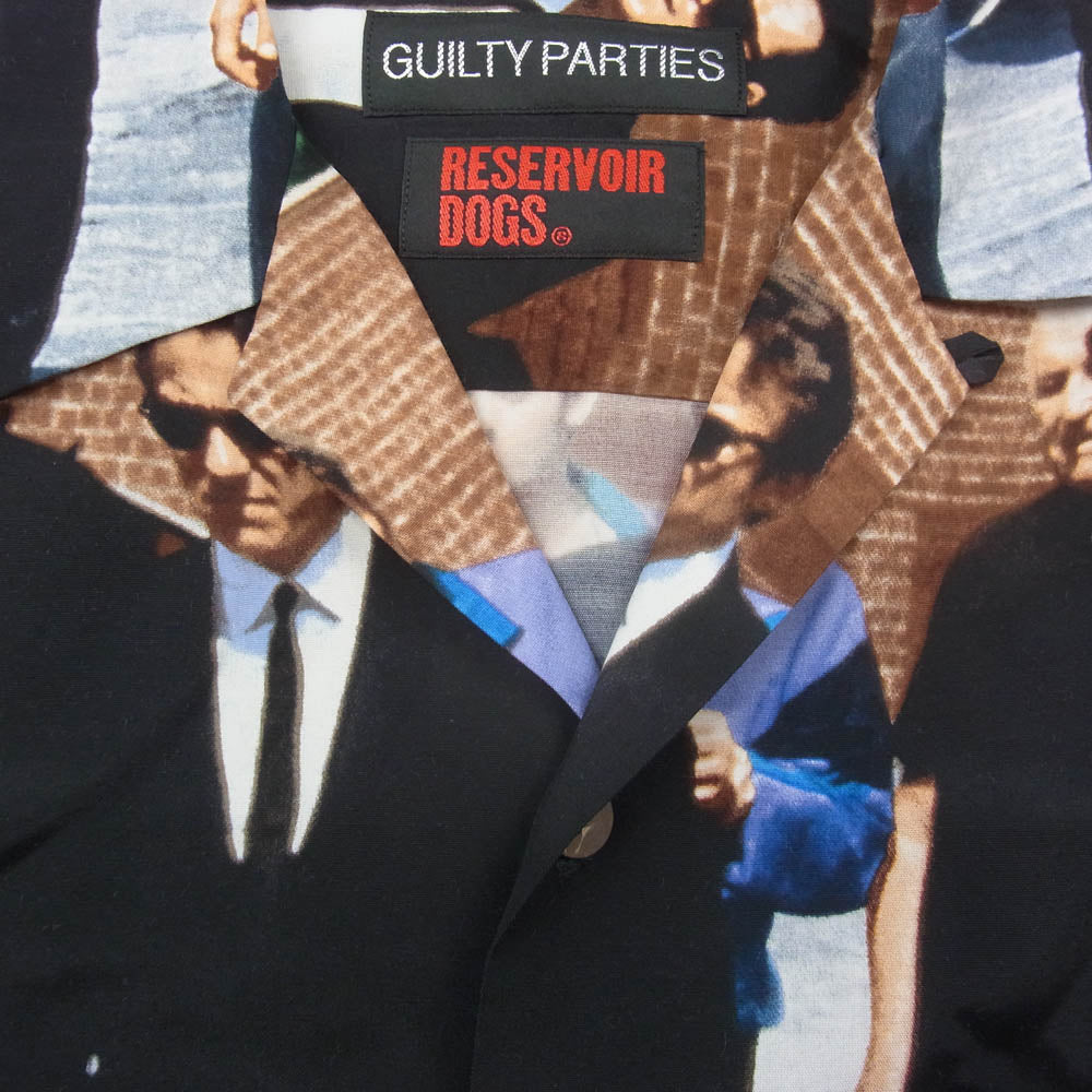 WACKO MARIA ワコマリア RD-WM-HI02 RESERVOIR DOGS / S/S HAWAIIAN SHIRT (TYPE-2) レザボア ドッグス ハワイアン アロハ シャツ ブラック系 L【美品】【中古】