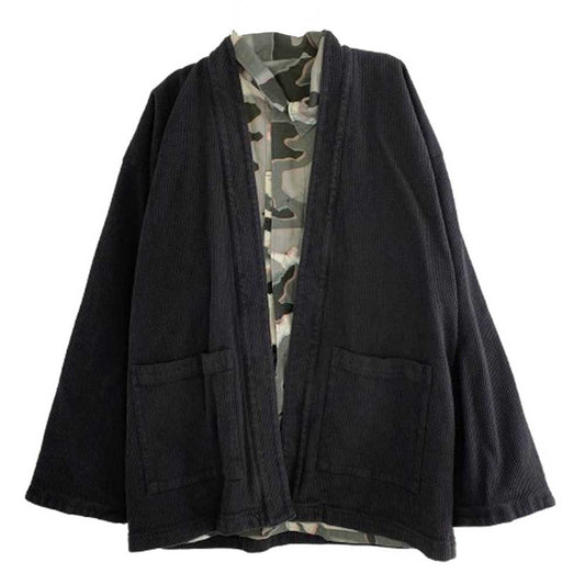 uniform experiment ユニフォームエクスペリメント 24AW UE-242028 MOIRE CAMOUFLAGE REVERSIBLE HAORI モワレカモフラ リバーシブル 羽織 ジャケット グレー系 3【極上美品】【中古】
