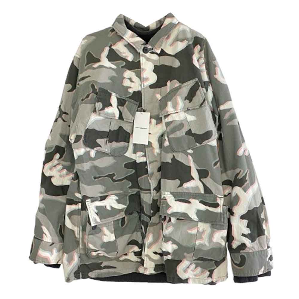 uniform experiment ユニフォームエクスペリメント 24AW UE-242028 MOIRE CAMOUFLAGE REVERSIBLE HAORI モワレカモフラ リバーシブル 羽織 ジャケット グレー系 3【極上美品】【中古】