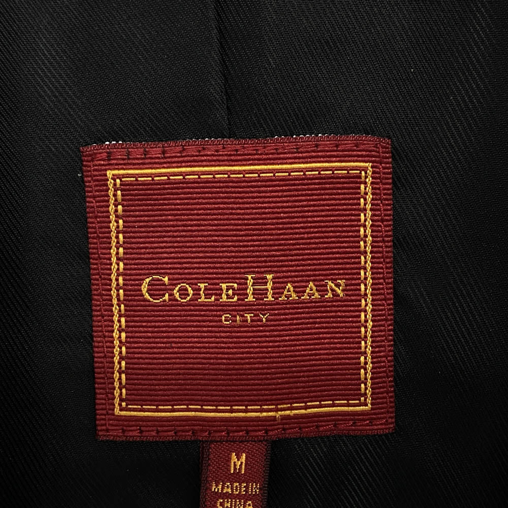 COLE HAAN コールハーン ラムレザー テーラード ジャケット ブラック系 M【中古】