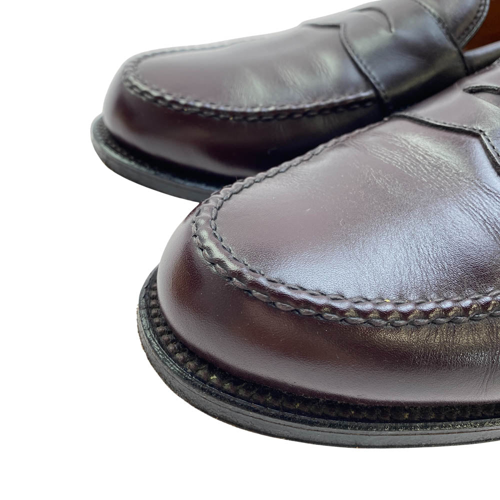 ALDEN オールデン 984 CALF PENNY LOAFER カーフレザー コイン ペニーローファー 革靴 バーガンディ バーガンディ系 8.5【中古】