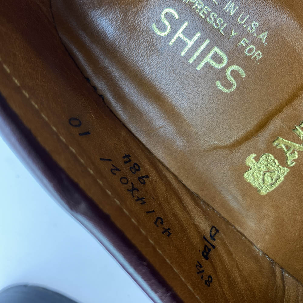 ALDEN オールデン 984 CALF PENNY LOAFER カーフレザー コイン ペニーローファー 革靴 バーガンディ バーガンディ系 8.5【中古】