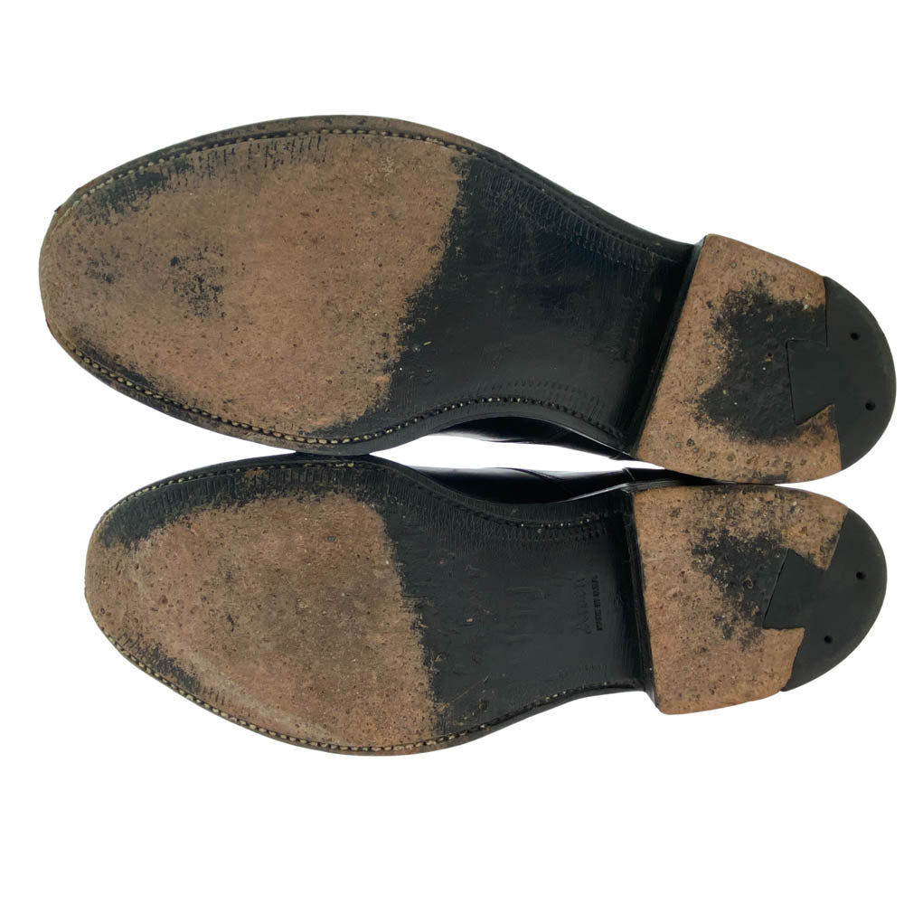 ALDEN オールデン 2451 コードバン Uチップ レースアップ レザー シューズ 革靴 ブラック系 7.5【中古】